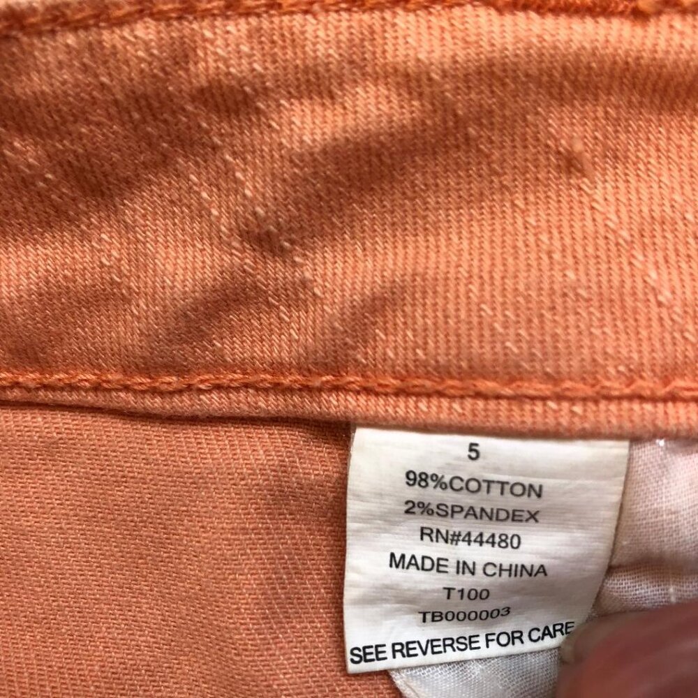 Tinseltown Pale Orange Cotton/Spandex Skinny Jeans Juniors Size 5 - Picture 3 of 8